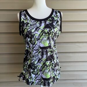 •Bolle• High Performance Abstract Pattern Tennis Tank Top - Size Large